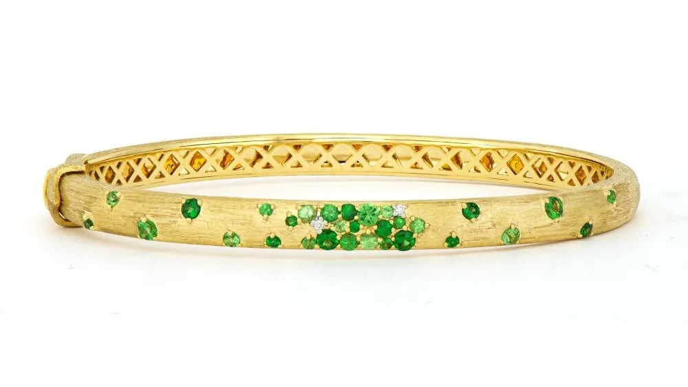 Tsavorite Garnet Bangle