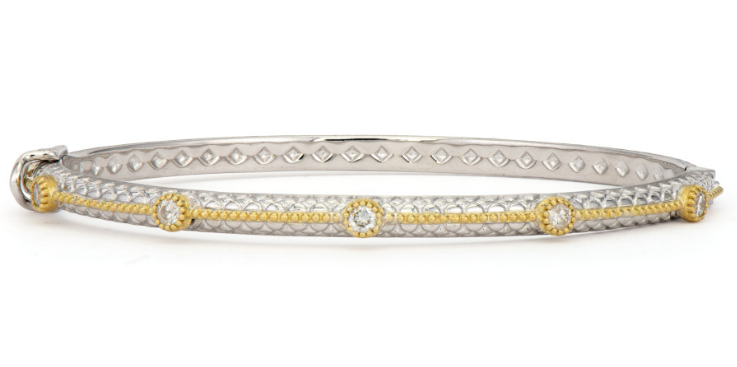 mixed metal bangle