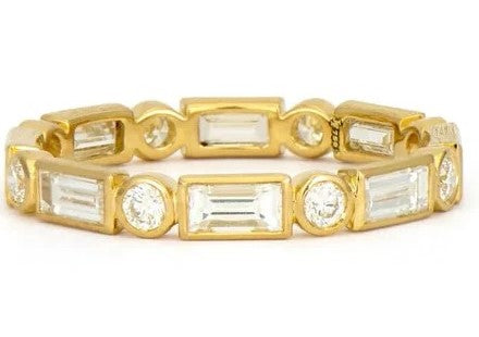 diamond gold band