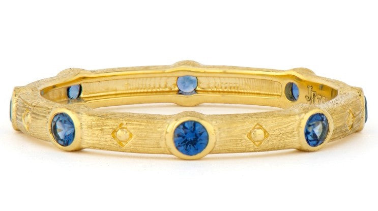 gold sapphire band