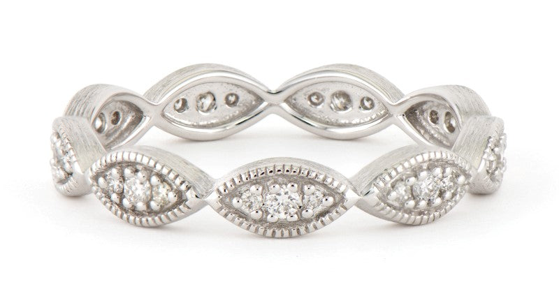 white gold diamond band