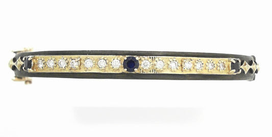 mixed metal bangle