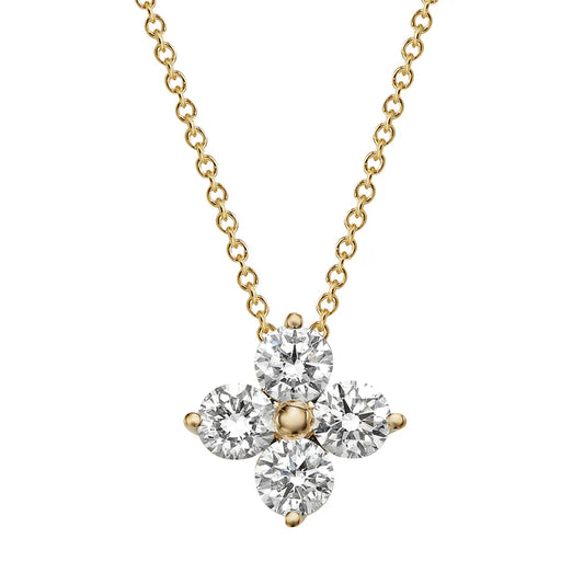 diamond quad necklace 