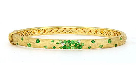 Tsavorite Garnet Bangle