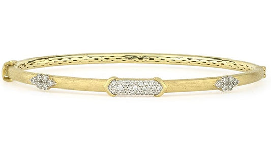 Gold and Diamond Bangle