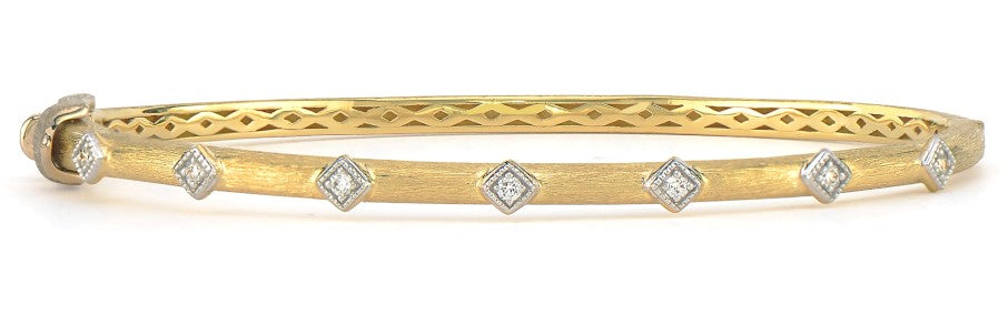 Gold and Diamond Bangle