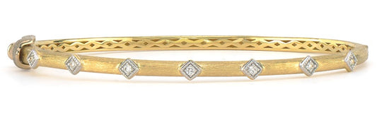 Gold and Diamond Bangle