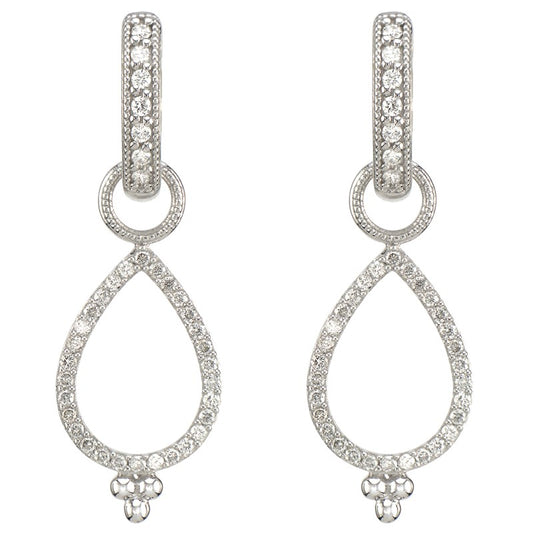 Diamond earring charms