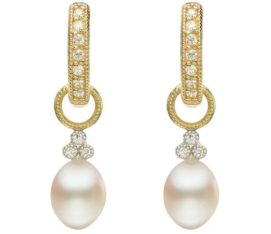 Champagne Pearl Earring Charms