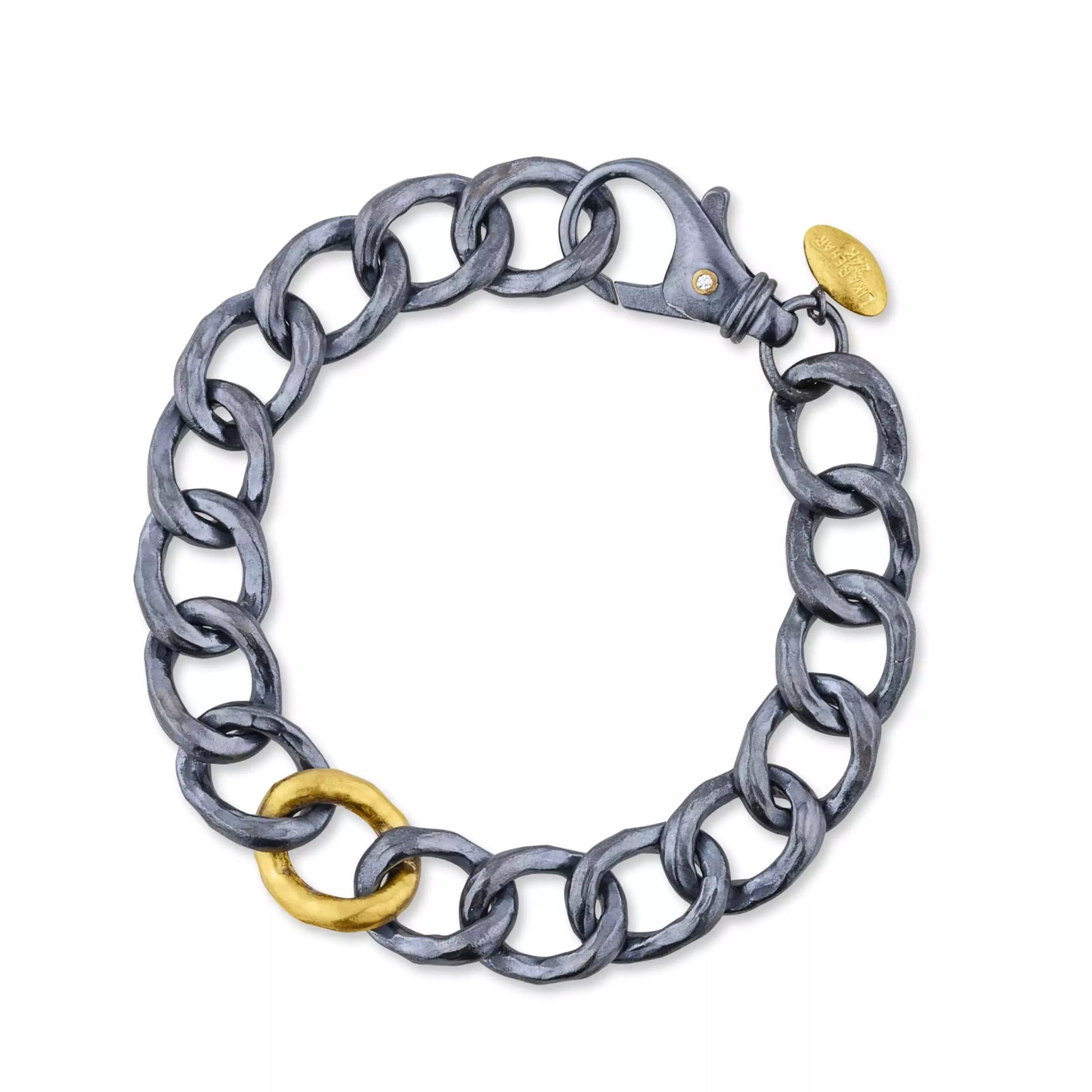 mixed metal link bracelet