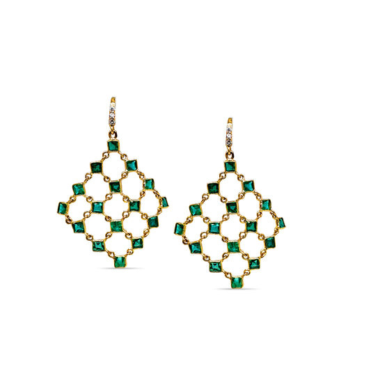 emerald earring