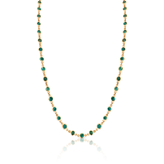 emerald gemstone necklace