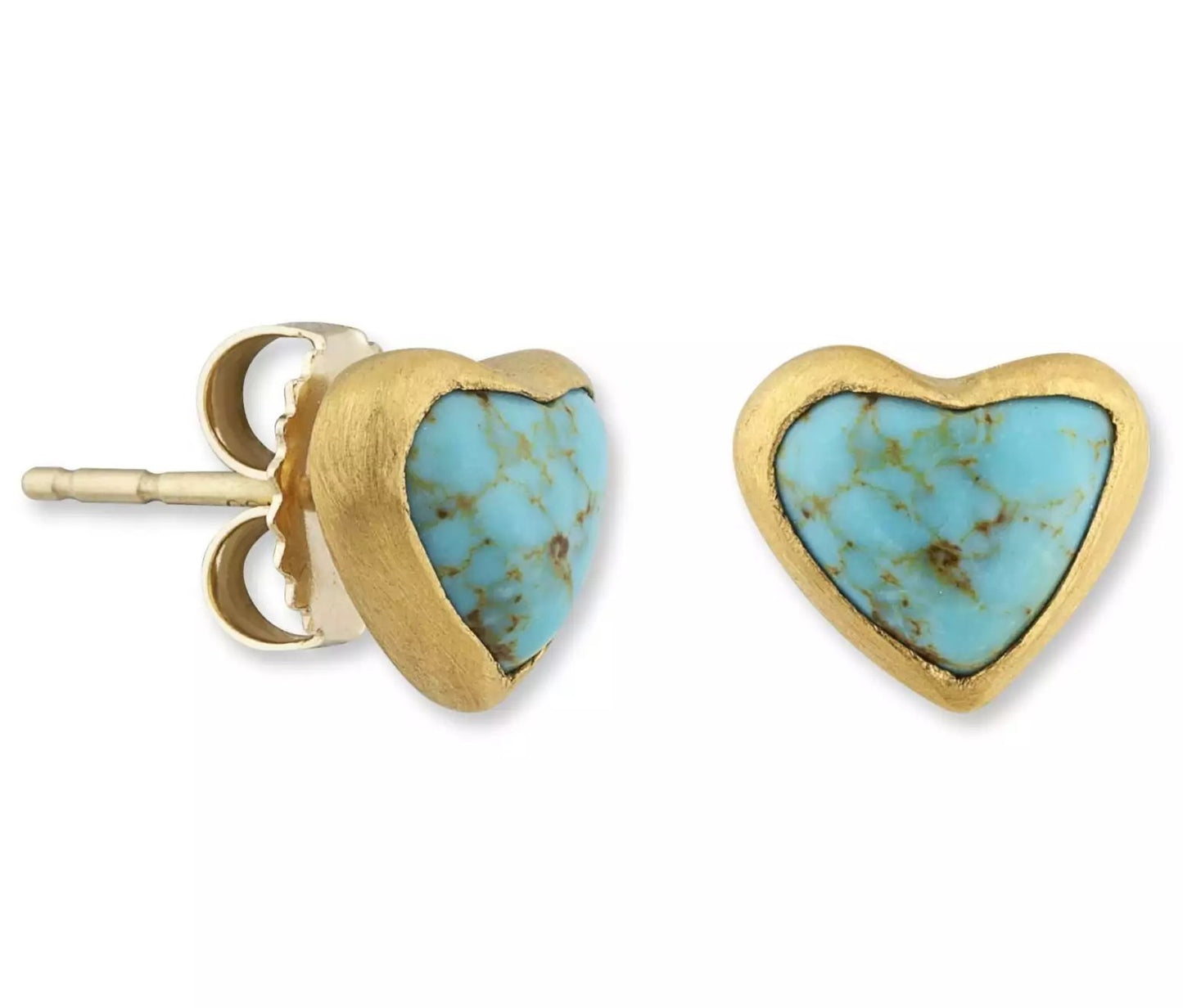 turquoise and gold earrings