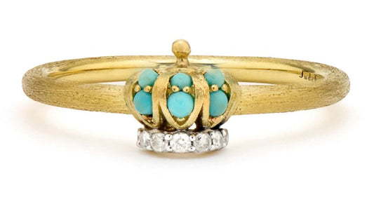 turuoise crown ring