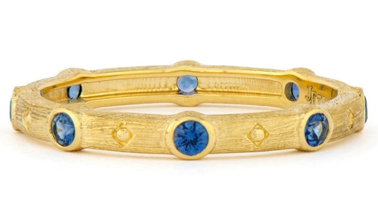 gold sapphire band