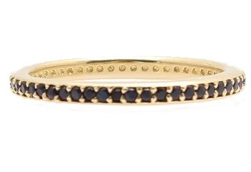 black sapphire eternity band