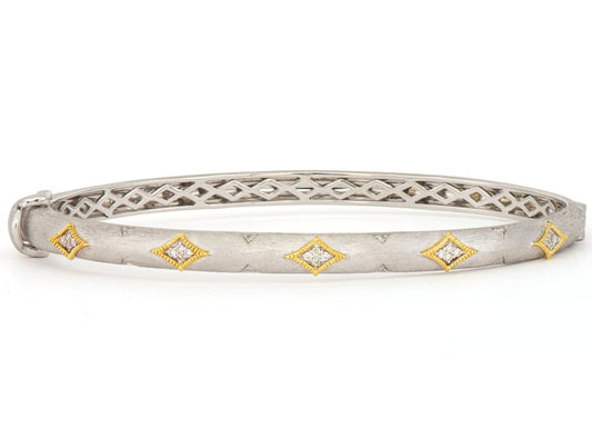 mixed metal bangle