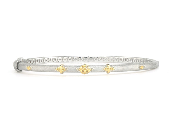 Mixed Metal Trio Bangle