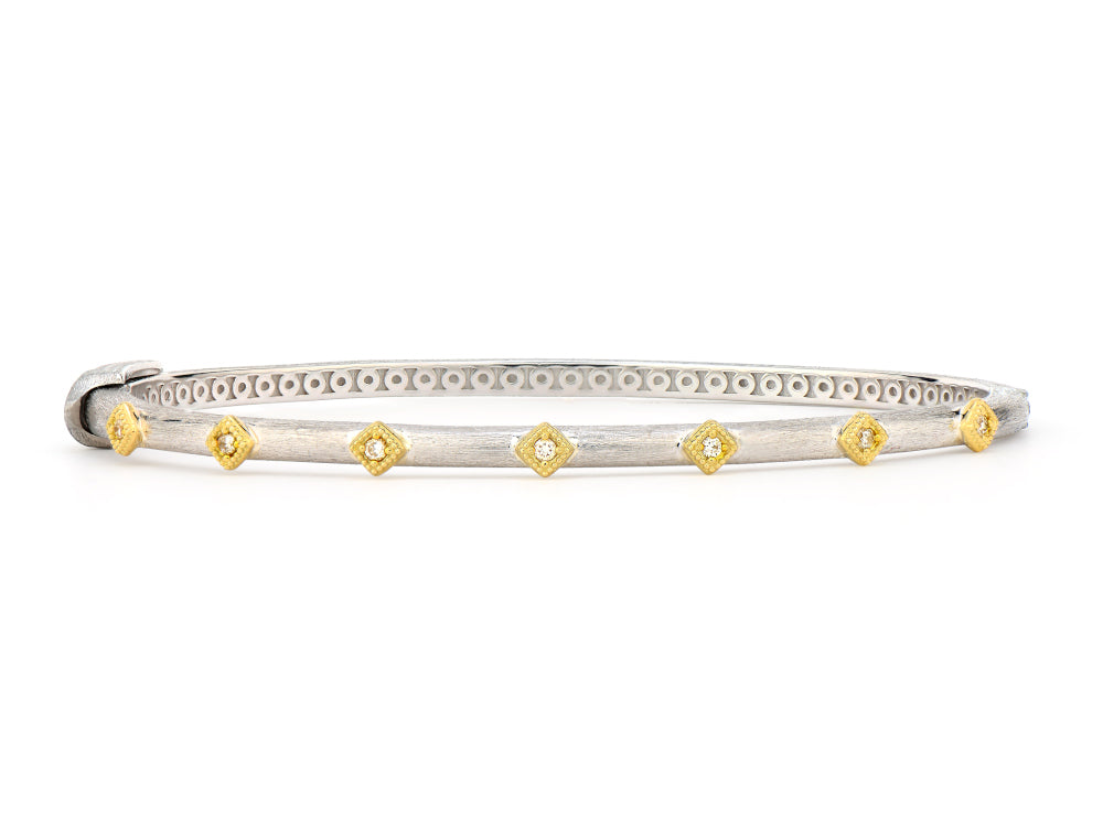 Mixed Metal Kite Bangle