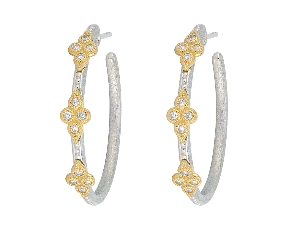 Mixed Metal Quad Hoops