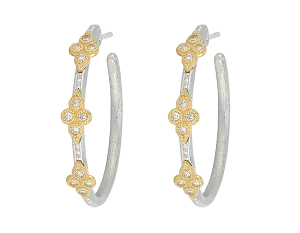 Mixed Metal Quad Hoops
